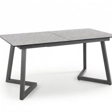 Фото11.Стол раскладной TIZIANO 160 (210) x90 Halmar светло-серый/темно-серый
